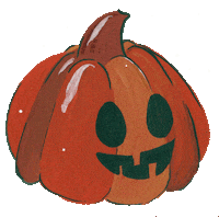 Laboiteatracer halloween fall autumn pumpkin Sticker