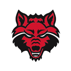 red wolves Sticker by Arkansas State University