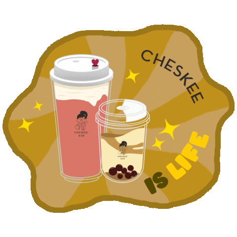 cheskee souffle creamcheese cheskee cheskeeindonesia Sticker