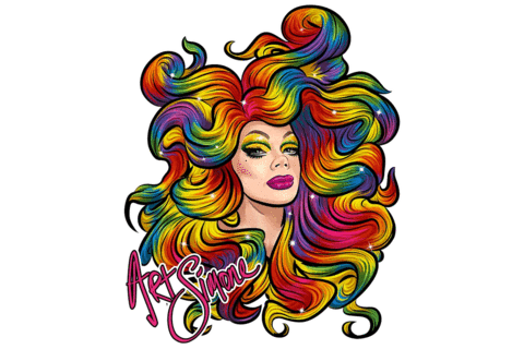 Drag Race Sticker by Art Simone
