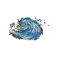 Van Gogh Night Sticker by Foil Me