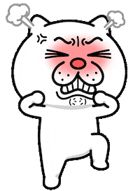 Angry Cat Sticker