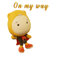 On My Way Running Sticker by Gumazing