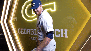 Georgia Tech Baseball GIF by Georgia Tech Yellow Jackets