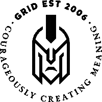 gridworldwide grid grid worldwide make it mean something grid tbwa Sticker