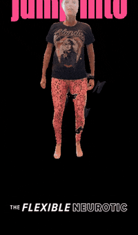 theflexibleneurotic happy excited jump podcast GIF