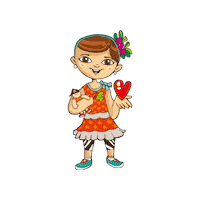 Girl Child Sticker by Fanlyc