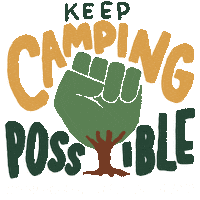 Camping Climate Change Sticker by INTO ACTION