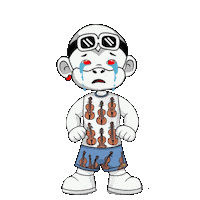 Folk Music Violin Sticker by Zhot