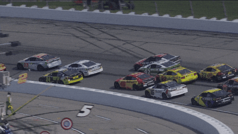 Iowa Speedway Crash GIF by NASCAR