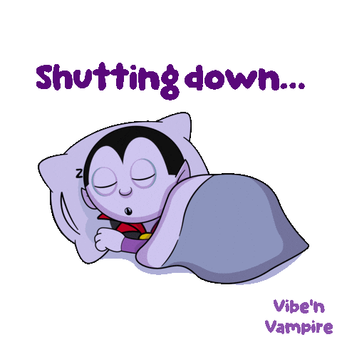 Halloween Shut It Down Sticker by VeeFriends