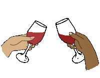 thewinehaul drink cheers wine clink Sticker