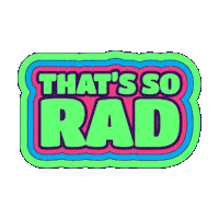 TotallyRadVF rad totally rad so rad thats so rad Sticker