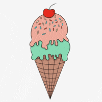 Melting Ice Cream GIF