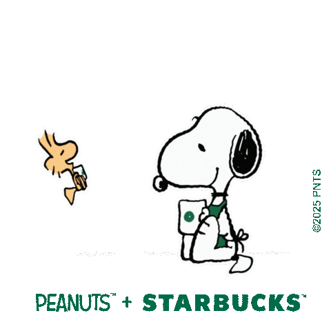 Peanuts Sticker by Starbucks APAC