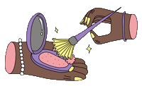 Beauty Makeup Sticker by velcro