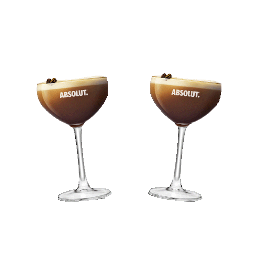 Espresso Martini Cheers Sticker by Absolut Vodka