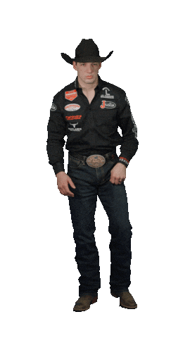 Kneeling Number One Sticker by Justin Boots