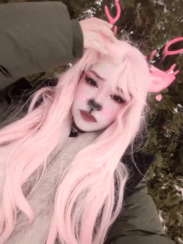 Pink Hello GIF