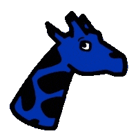 Giraffe Love Sticker by girafon bleu.