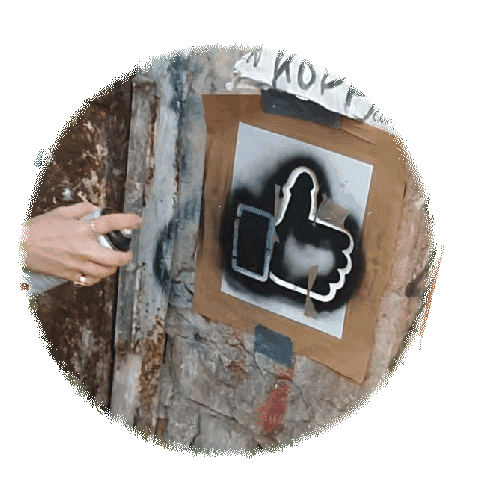 Street Art Thumbs Up Sticker by Selfmadecrew