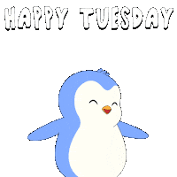 Tuesday Morning Penguin Sticker by Pudgy Penguins