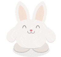 White Rabbit Bunny Sticker by Play Osmo