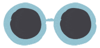 thisisjokang christmas shades 크리스마스 sunglass Sticker