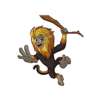 Tamarin Monkey Sticker by Santa Ana Parks