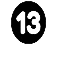 Number Blanco Sticker