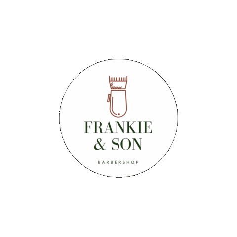 frankieandson giphyupload barbershop frankie and son frankieandson Sticker