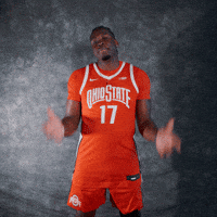 Basketball Shrug GIF by Ohio State Athletics