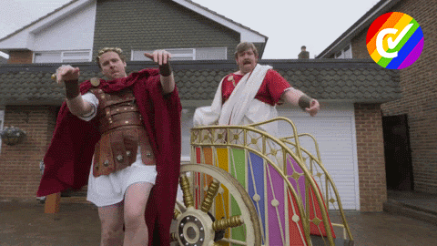 Julius Caesar Dancing GIF by Checkatrade.com