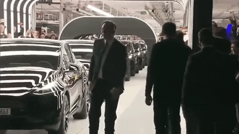 les-lucioles giphyupload tesla elonmusk gigafactory GIF