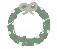 Wreathe Merry Christmas Sticker