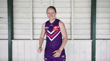 Fist Pump Kara GIF by Fremantle Dockers