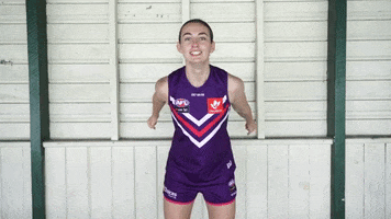 Fist Pump GIF by Fremantle Dockers