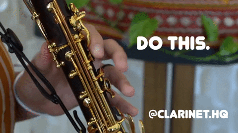 clarinethq giphyupload rolling fingers clarinet GIF