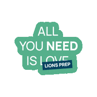 LionsPrep meal prep all you need is love lionsprep lions prep Sticker