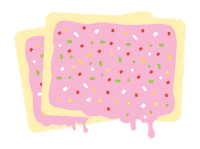 Breakfast Strawberry Sticker by Pop-Tarts