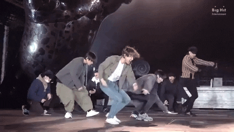 tayvaish giphygifmaker bts rehearsal dionysus GIF