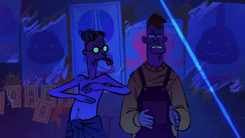 Raving Night Out GIF by The Line Animation