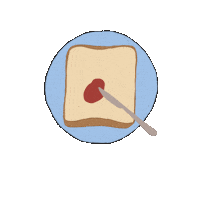 marijabobic coffee tea breakfast toast Sticker