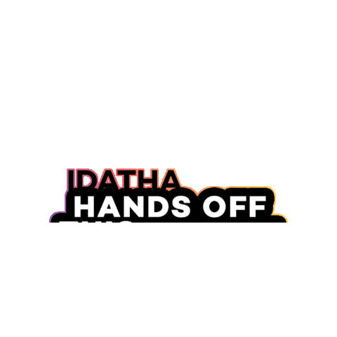Hands Off Sticker by Idatha