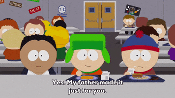 stan marsh table GIF by South Park 