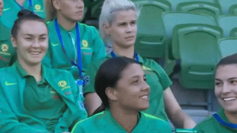 FootballAustralia giphyupload waving waves matildas GIF