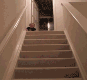 kid going GIF