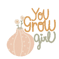 Pink Growing Sticker