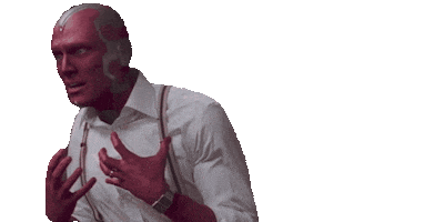 Im Scared Marvel Cinematic Universe Sticker by Leroy Patterson