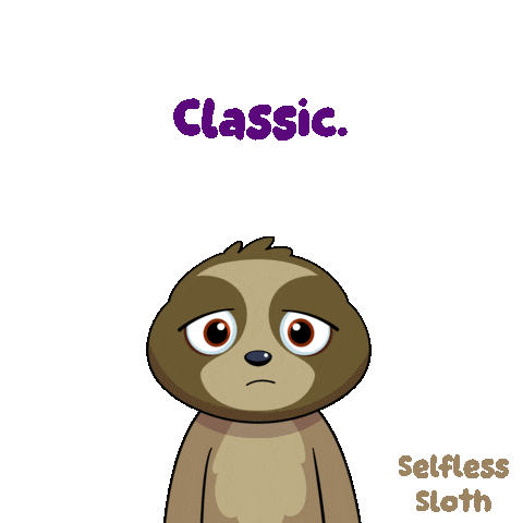 Eyeroll Sloth Sticker by VeeFriends